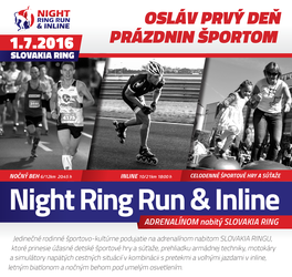 Príďte si zabehať a zašportovať na Night Run na Slovakia Ringu