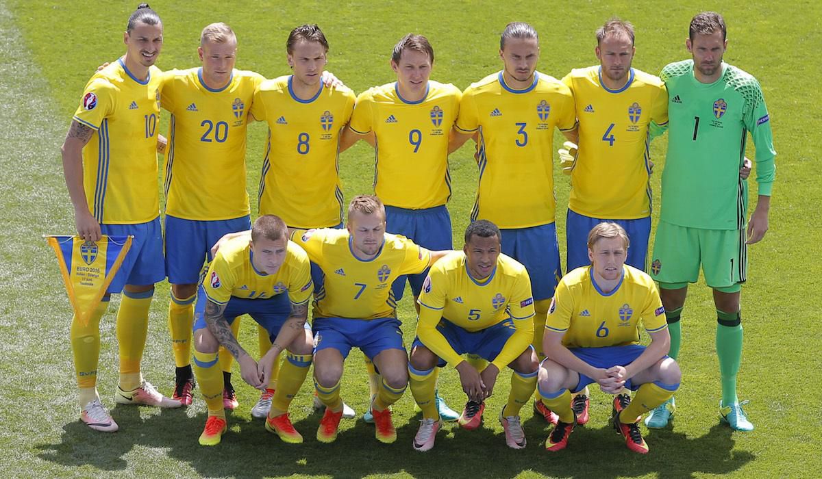 Svedsko, zostava, hraci, spolocna foto, EURO 2016, jun16