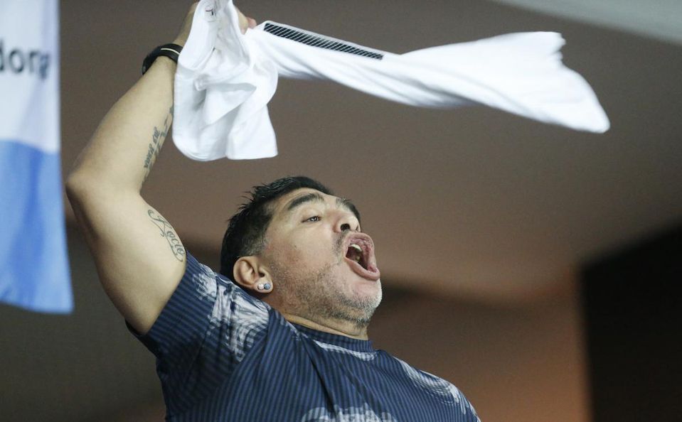diego maradona argentina davis cup finale 2016