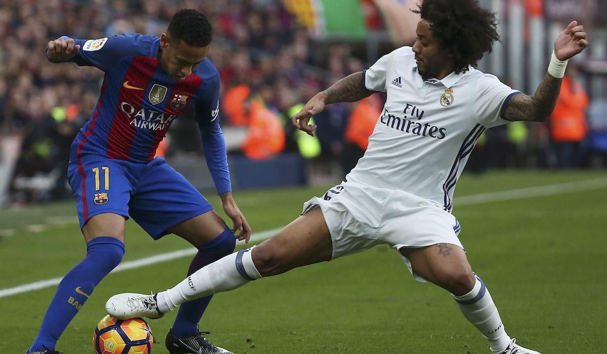 Real Madrid, Marcelo, FC Barcelona, Neymar, dec16, reuters