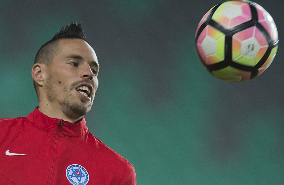 marek hamsik lopta trening slovensko lublana okt2016