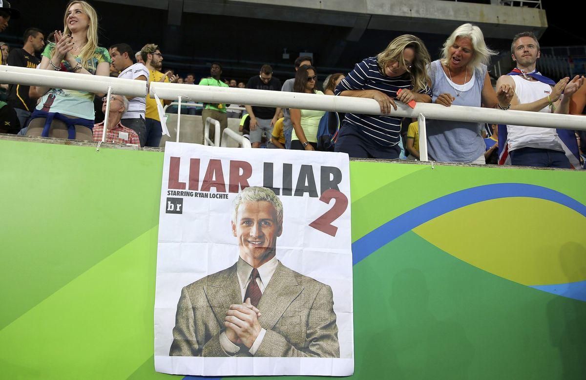 Ryan Lochte plagat kauza Rio 2016 aug16 Reuters