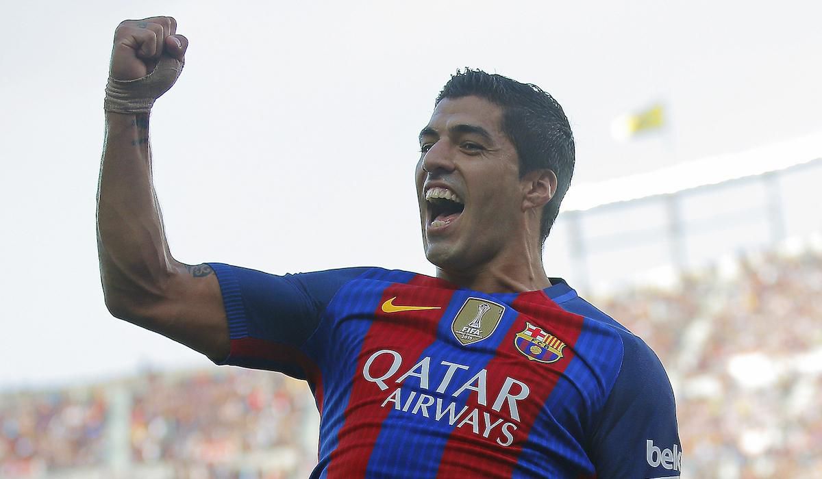 luis suarez gesto vyhra usmev