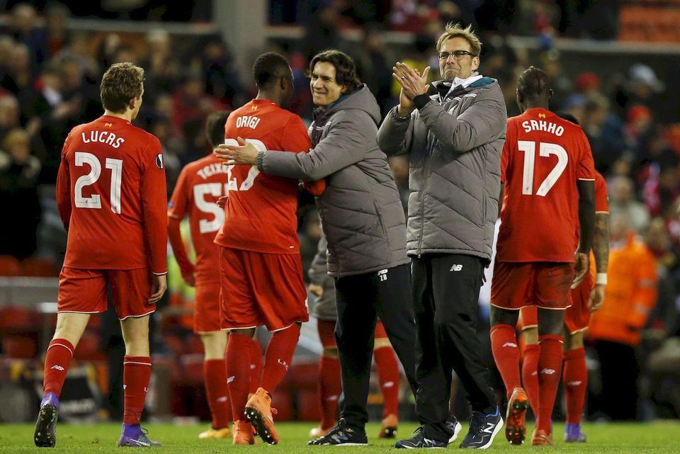 Liverpool FC Jurgen Klopp postup el feb16 Reuters