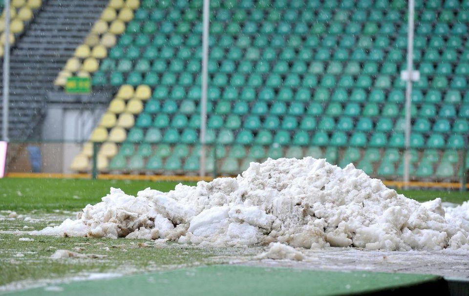 MSK Zilina Stadion pod Dubnom sneh feb16 TASR