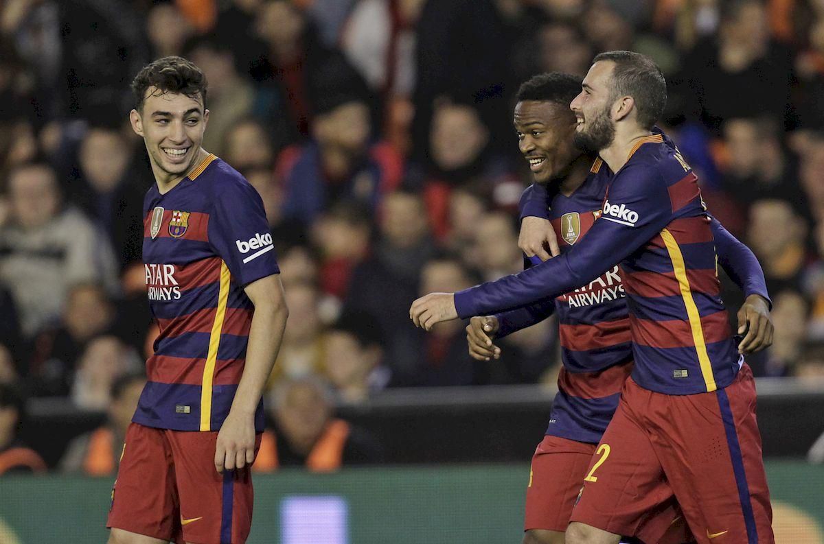 FC Barcelona El Haddadi Alex Vidal Kaptoum feb16 TASR