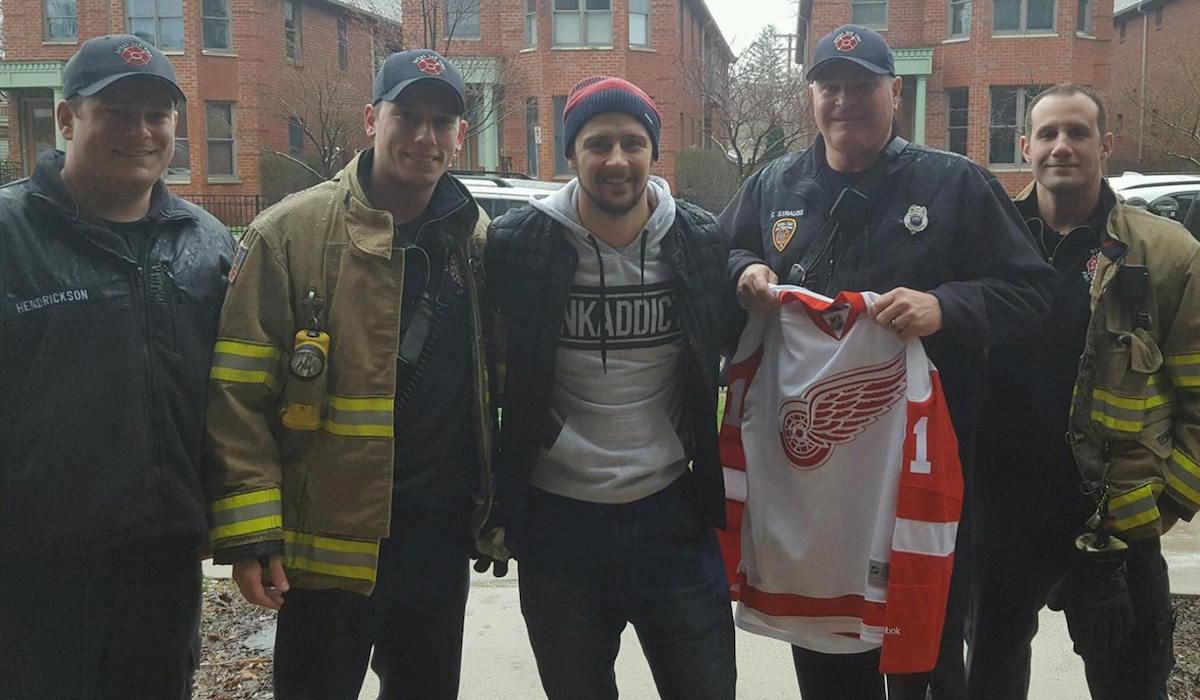 Tomas Tatar, Detroit Red Wings, hasici, Apr2016