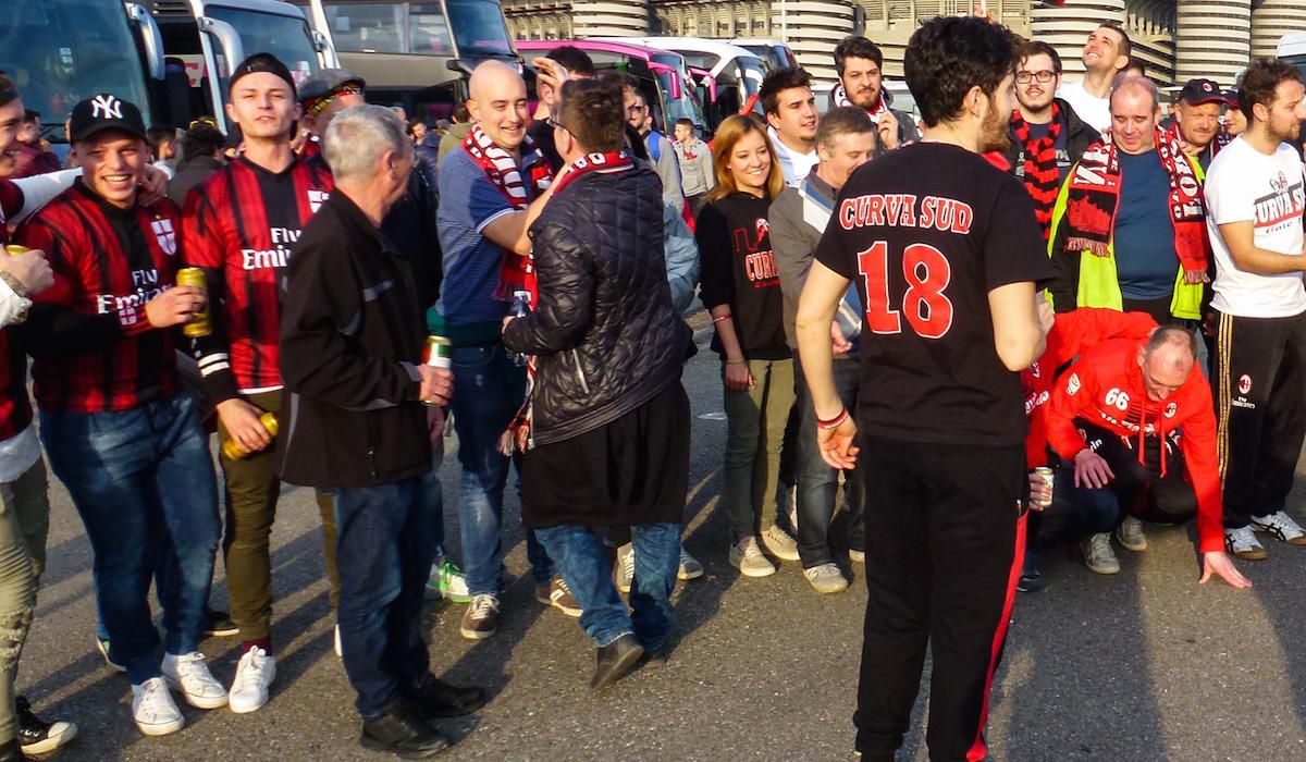 AC Milano - Juventus, fanklub, vyjazd, Foto5, Apr2016