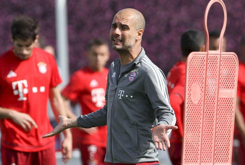 Pep Guardiola Bayern Mnichov trening jan16 Reuters