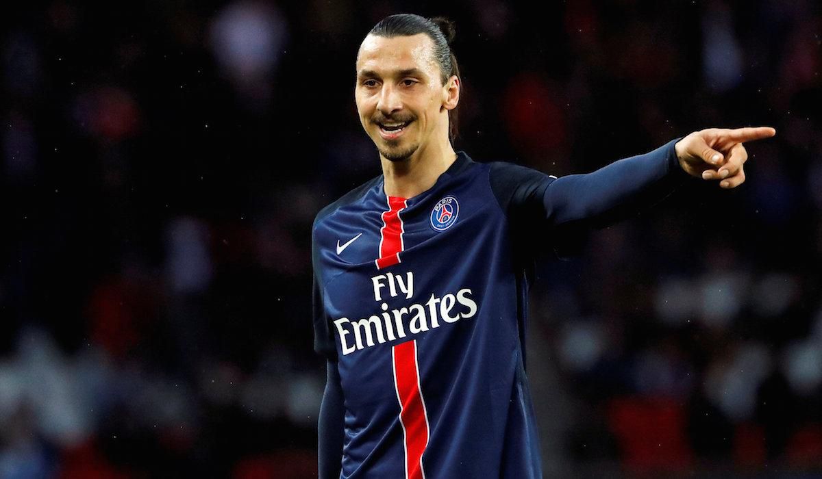 Zlatan Ibrahimovic, PSG, ukazuje rukou, Maj2016