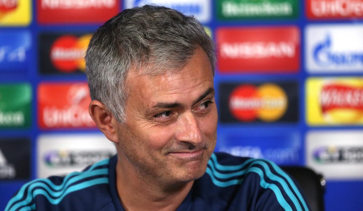 Jose Mourinho, tréner Chelsea, tlačovka, Liga majstrov, Dec2015