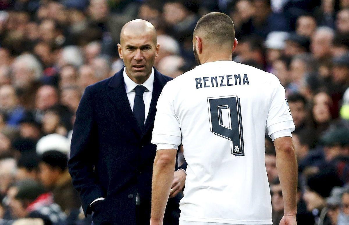 Real Madrid Zinedine Zidane Karim Benzema jan16 Reuters