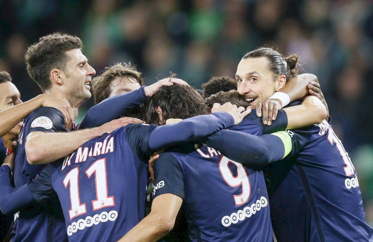 Pariz Saint Germain PSG hraci radost feb16 Reuters