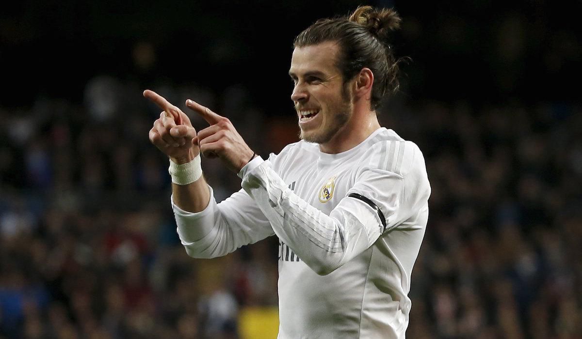 Gareth Bale, Real Madrid, golova radost, ukazovaky, Jan2016