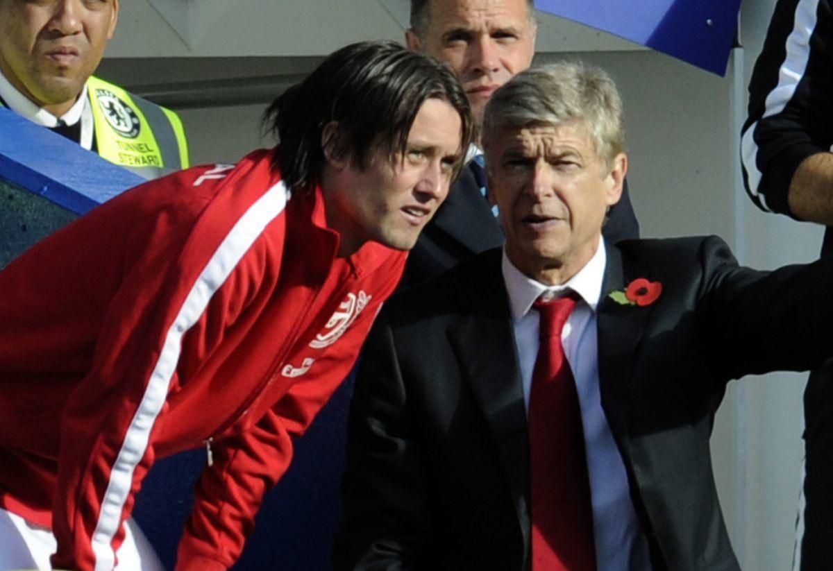 Tomas Rosicky Arsene Wenger Arsenal FC okt11 TASR