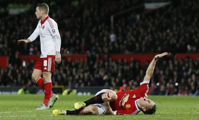 Schweinsteiger, zranenia, koleno, FA Cup