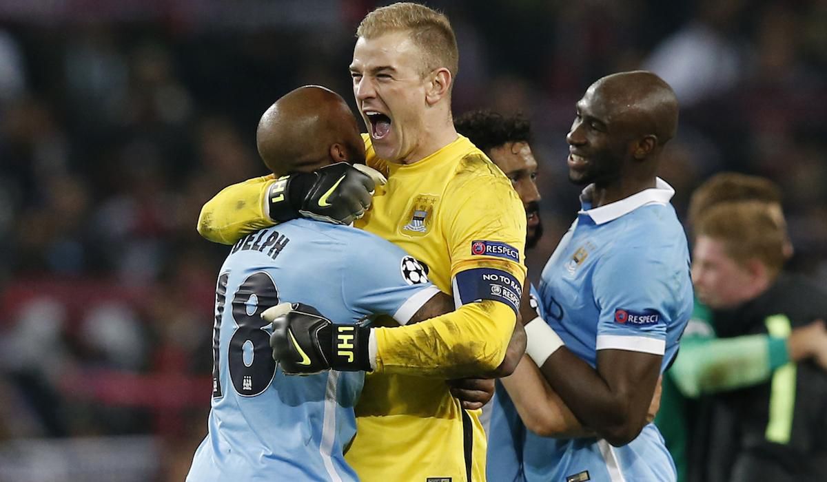 Manchester City, Joe Hart, Fabian Delph, radost, postup, apr16