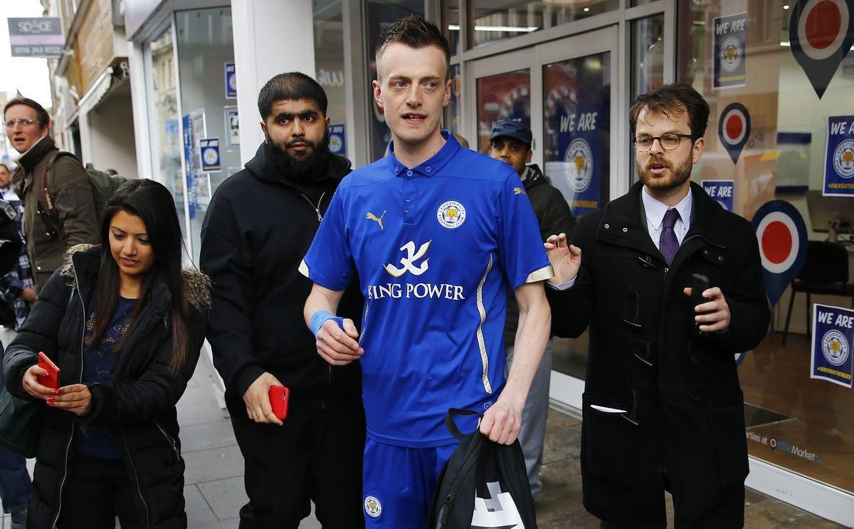 Jamie Vardy dvojnik Lee Chapman Leicester City maj16 Reuters