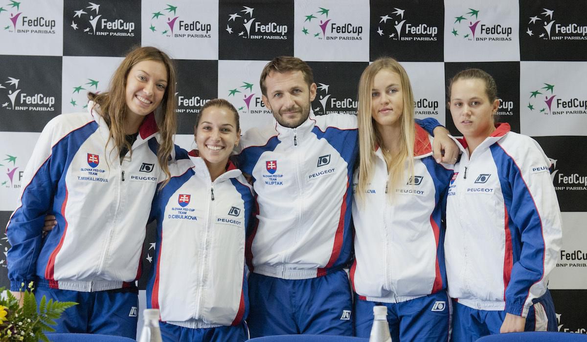 Tereza Mihalikova, Dominika Cibulkova, Matej Liptak, Anna Karolina Schmiedlova, Jana Cepelova, Fed Cup, Slovensko, Apr2016