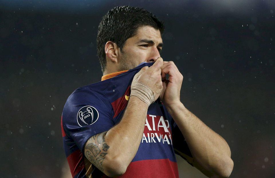 Luis Suarez FC Barcelona liga majstrov apr16 Reuters