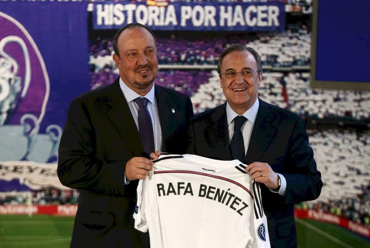 Rafael Benitez Florentino Perez Real Madrid predstavenie aug15 TASR