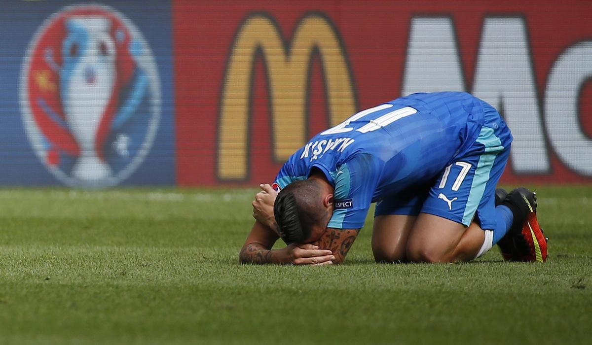 Marek Hamsik, Wales, Slovensko, EURO 2016, smutok, jun16