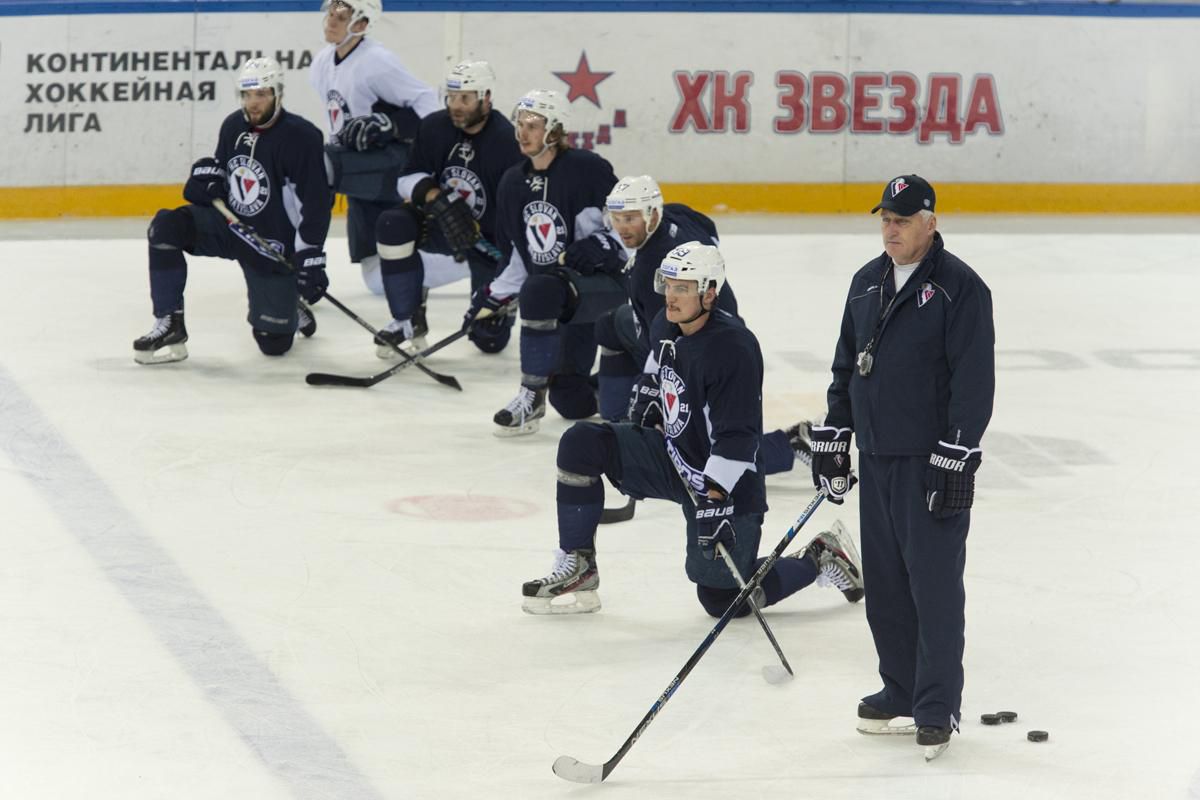 trening, slovan, khl