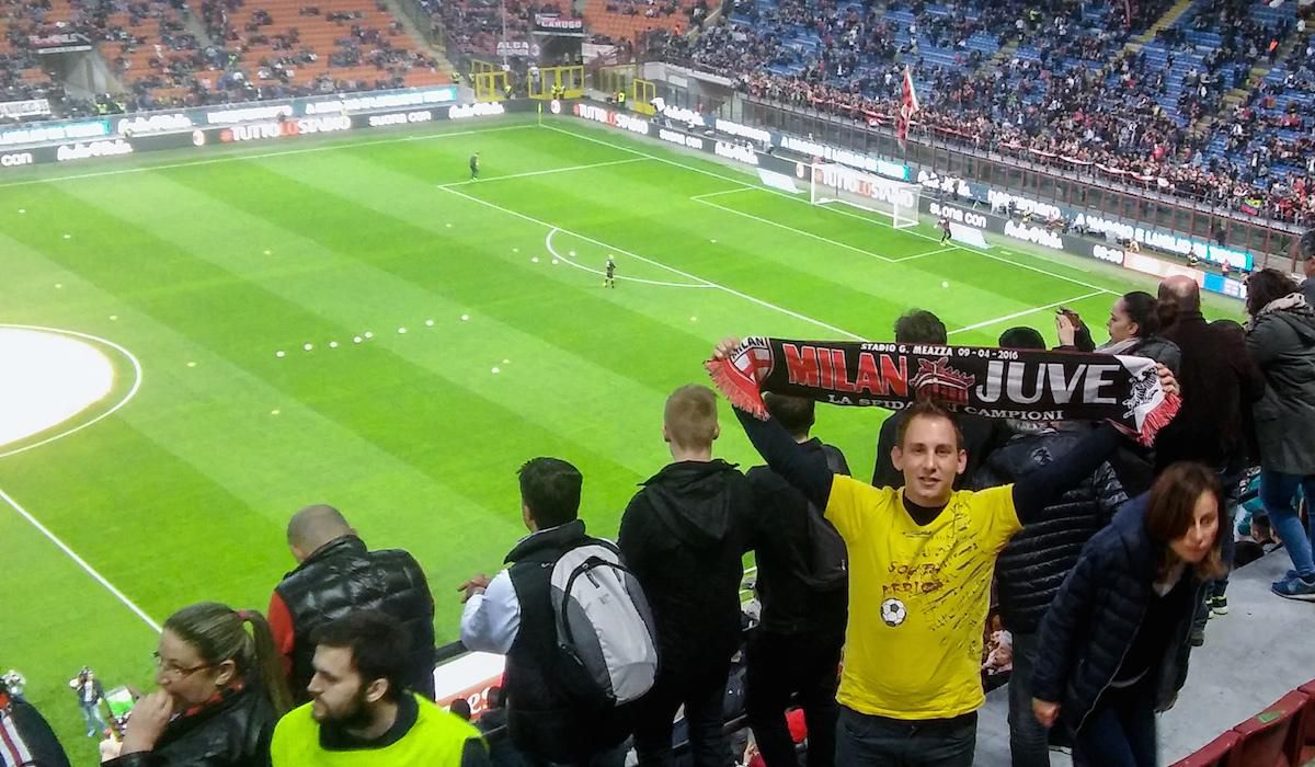 AC Milano - Juventus, fanklub, vyjazd, Foto3, Apr2016