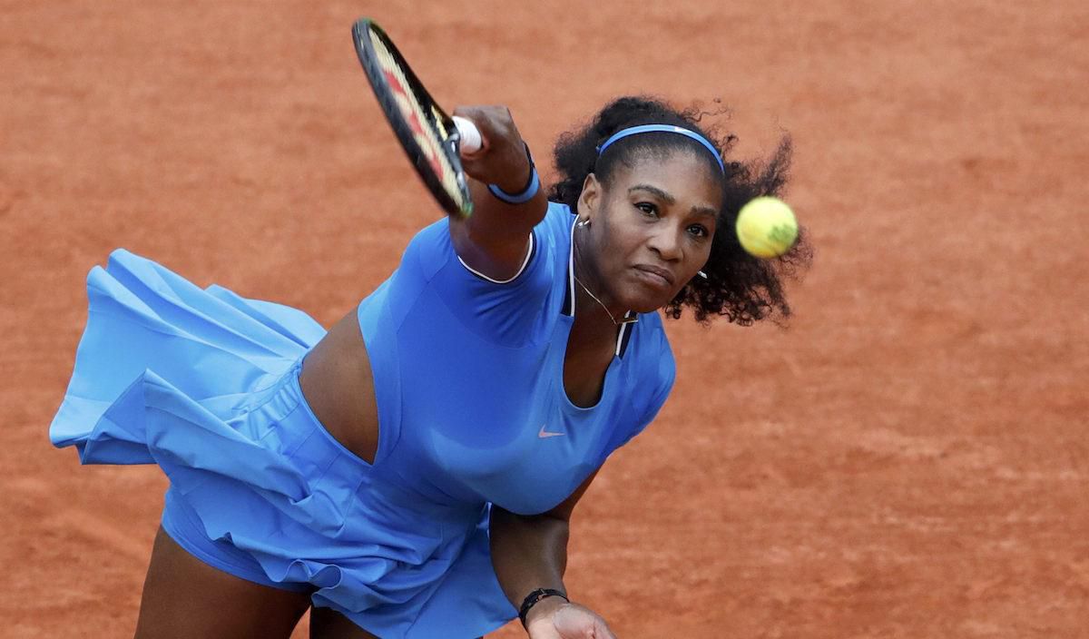 serena williamsova podanie roland garros antuka