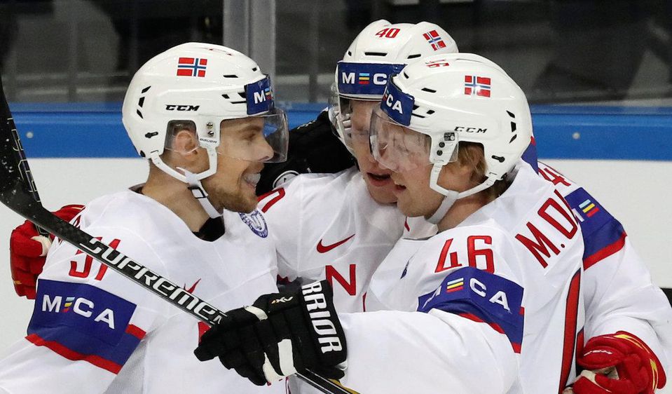 norsko hokej radost gol