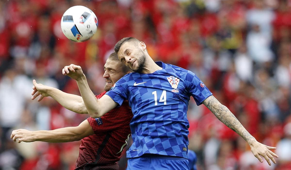 Chorvatsko, Marcelo Brozovic, Turecko, Caner Erkin, EURO 2016, jun16