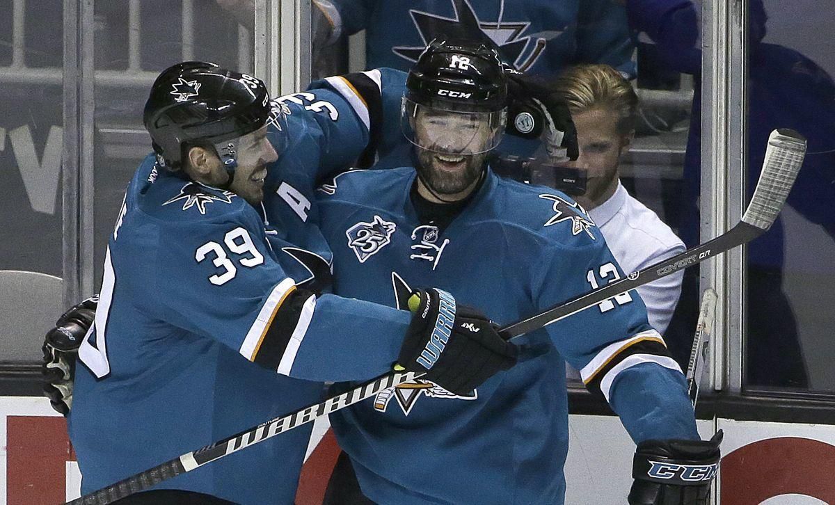 San Jose Sharks Logan Couture Patrick Marleau maj16 SITA