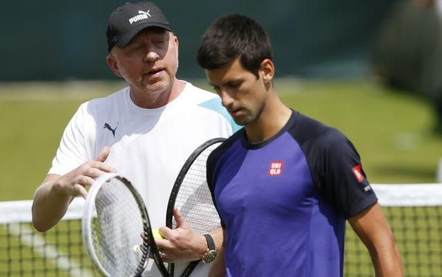 Becker djokovic wimbledon2014