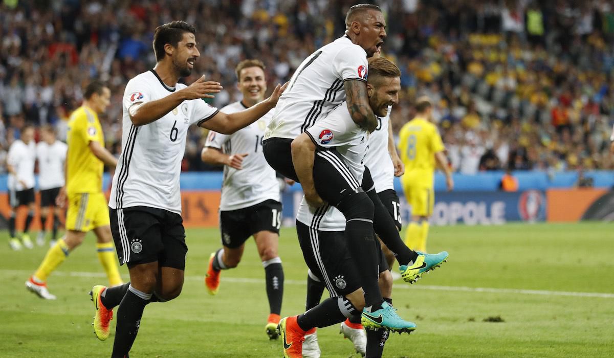 Nemecko, Shkodran Mustafi, gol, radost, EURO 2016, jun16