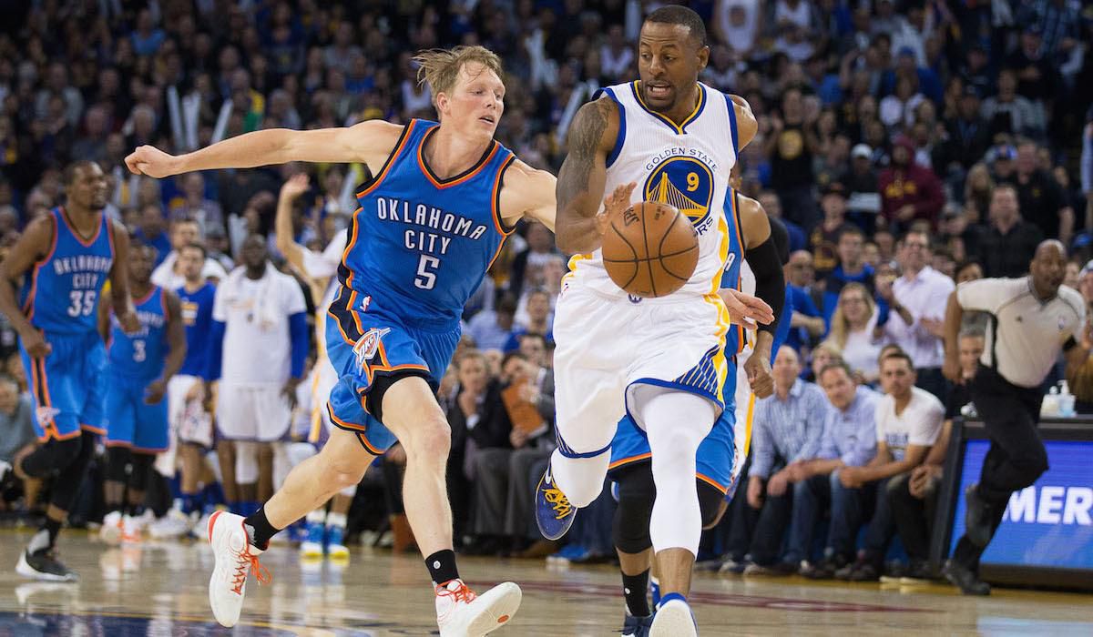 Oklahoma City Thunder, Golden State Warriors, Andre Iguodala, Kyle Singler, mar16