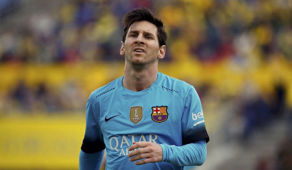 Lionel Messi Barcelona pohlad zapas feb16
