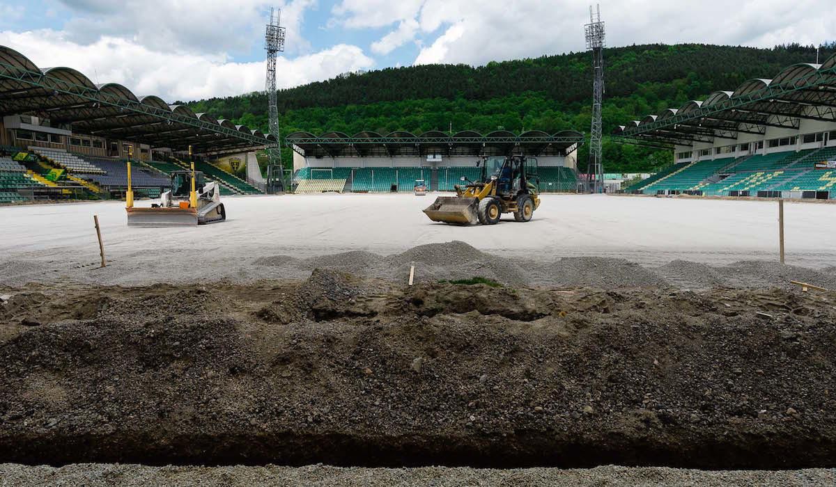 Rekonstrukcne prace stadiona MSK Zilina