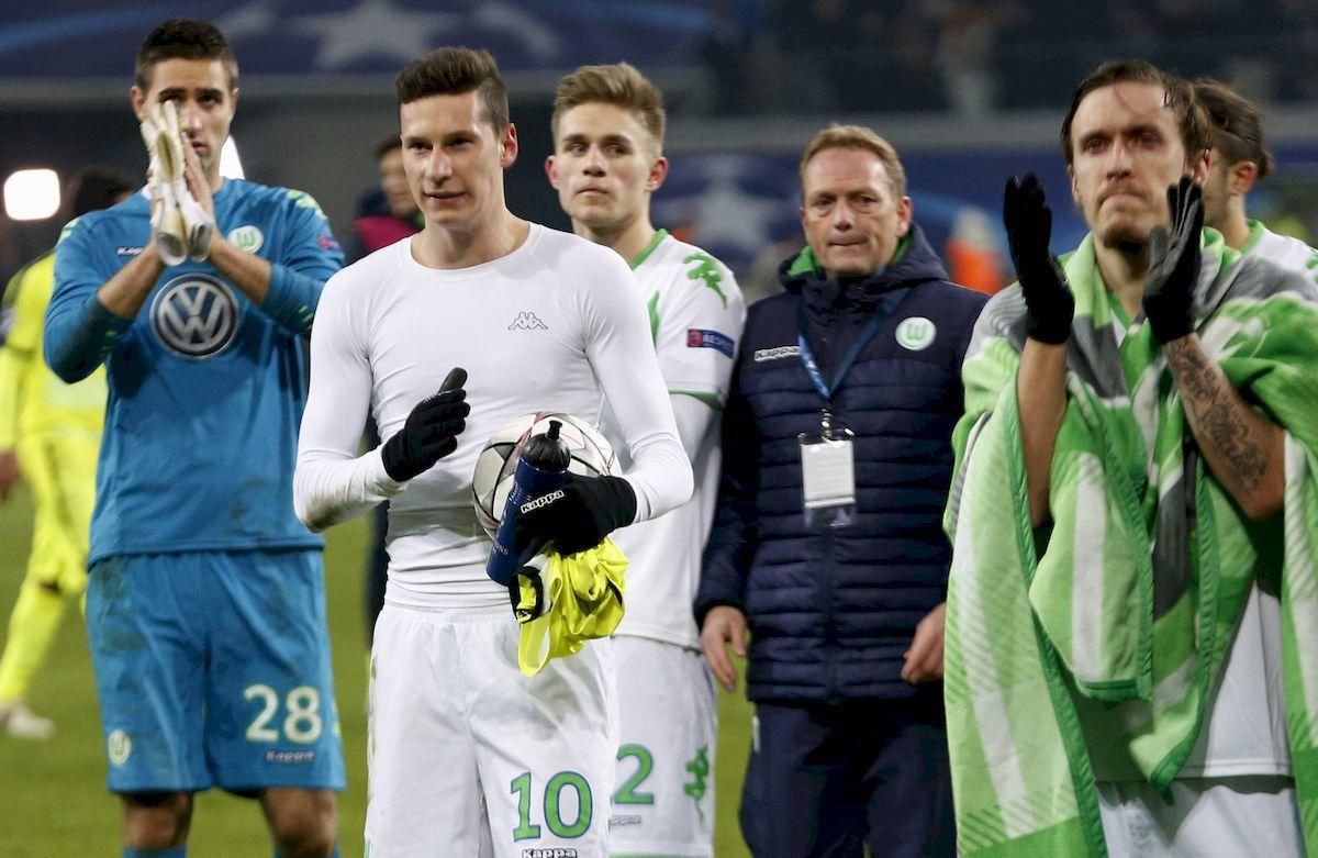 Wolfsburg Julian Draxler potlesk ml feb16 Reuters