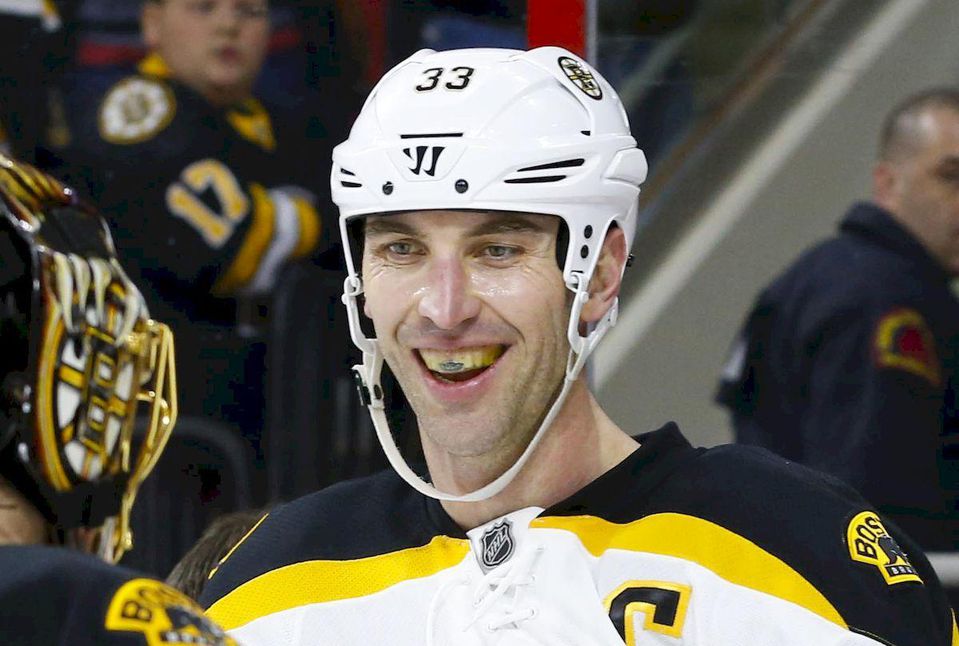 Zdeno Chara Boston Bruins usmev mar16 Reuters