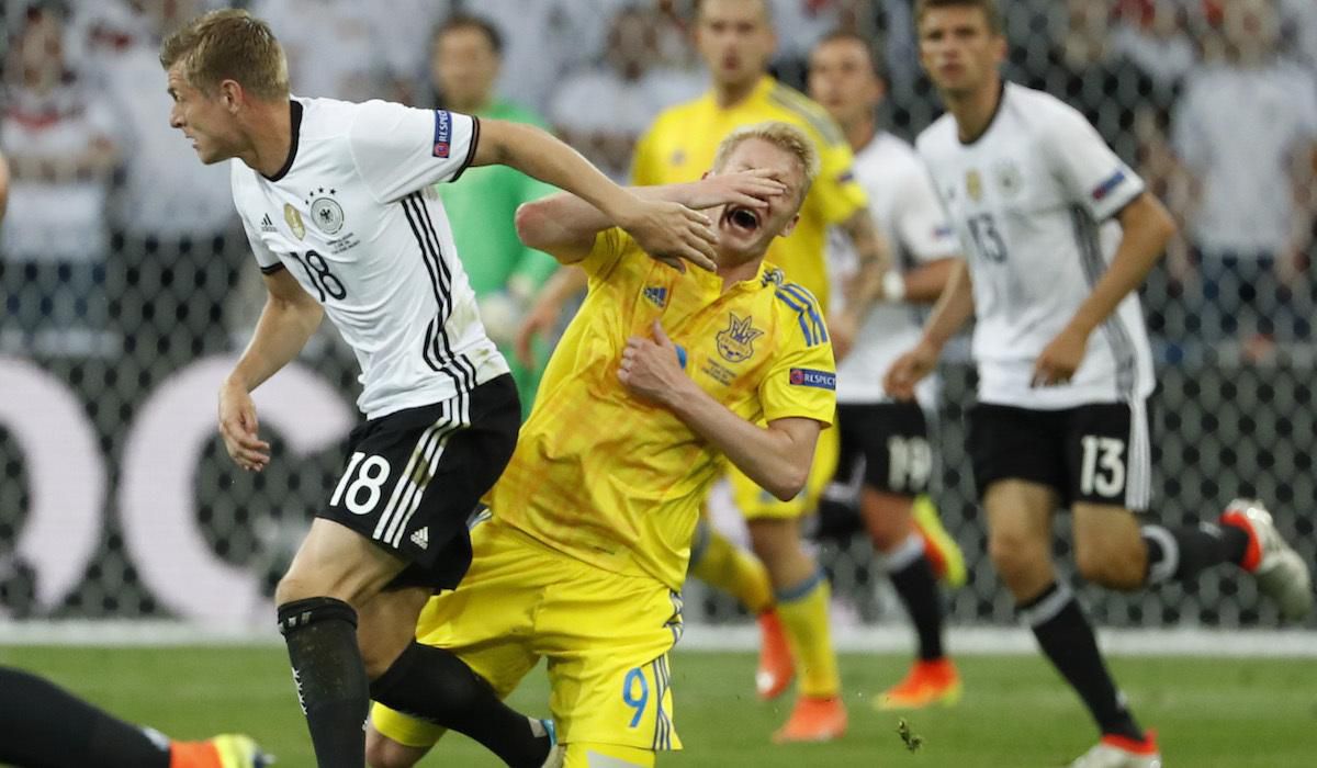 Nemecko, Toni Kroos, Ukrajina, Viktor Kovalenko, EURO 2016, jun16
