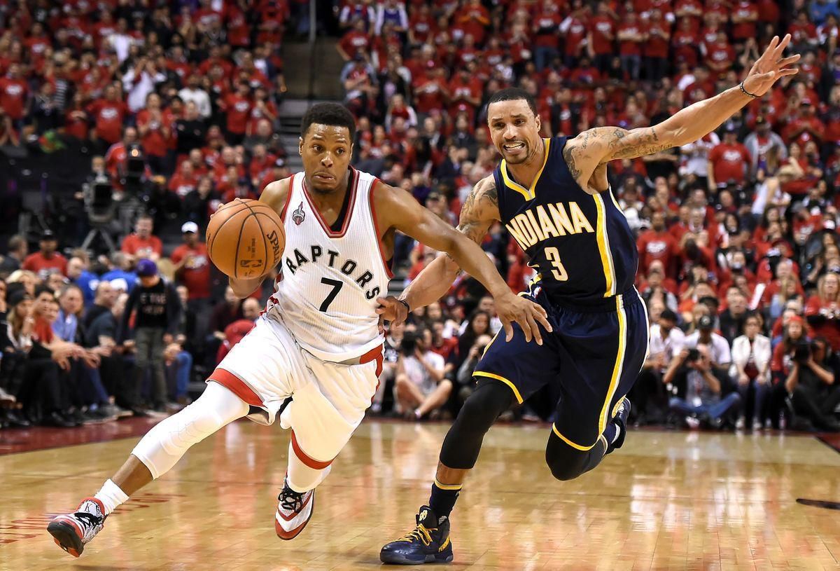 Toronto Raptors Indiana Pacers Kyle Lowry George Hill maj16 Reuters