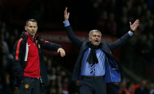 Chelsea jose mourinho ryan giggs okt14 reuters