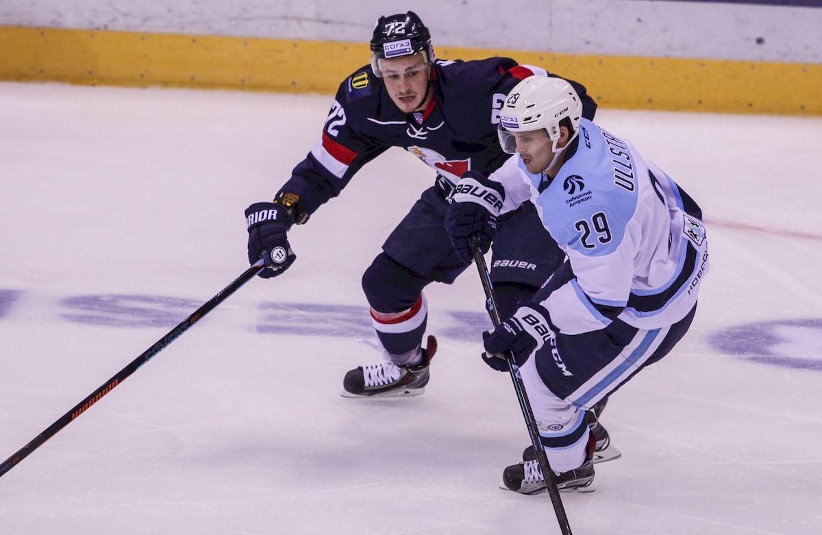 HC Slovan Bratislava Sibir Novosibirsk Lukas Kozak David Ullstrom sep15 TASR