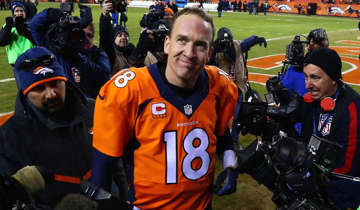 Peyton Manning, Denver Broncos, quaterback, NFL, Feb2016