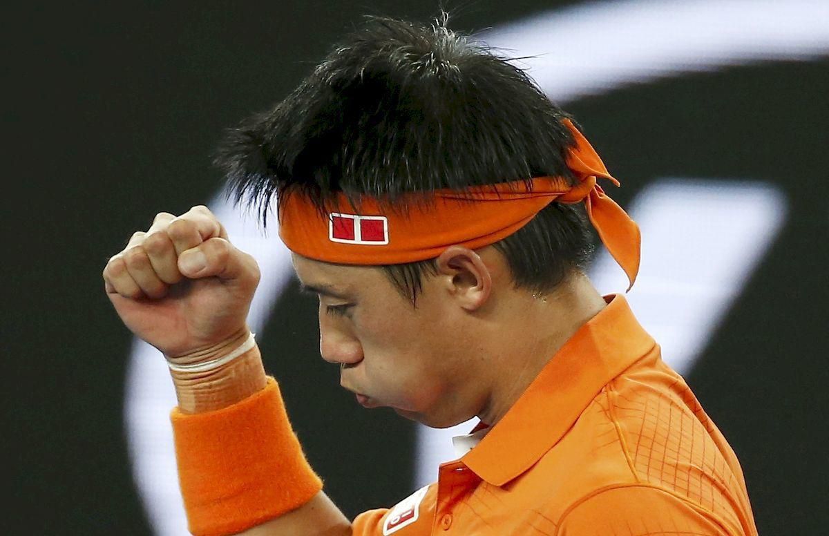 Kei Nisikori Australian Open jan16 Reuters