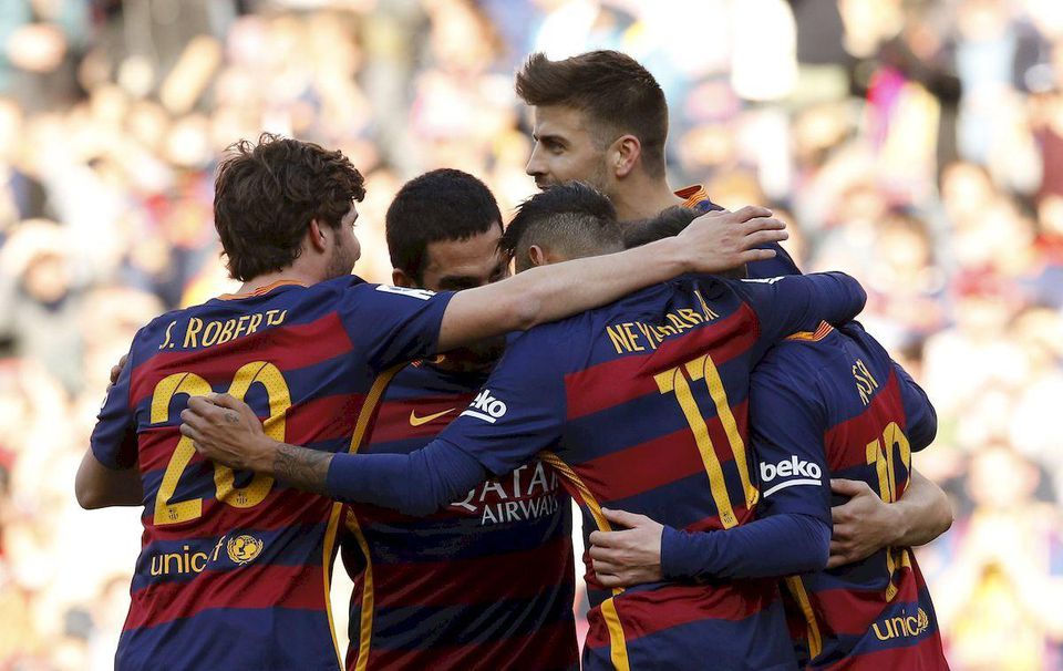 FC Barcelona gol radost mar16 Reuters