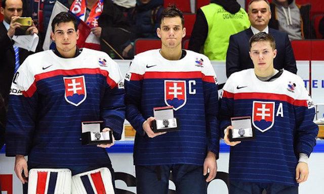 Adam Huska, Christian Jaros, Matus Sukel, Slovensko20, najlepsi hraci MS 2016, Jan2016