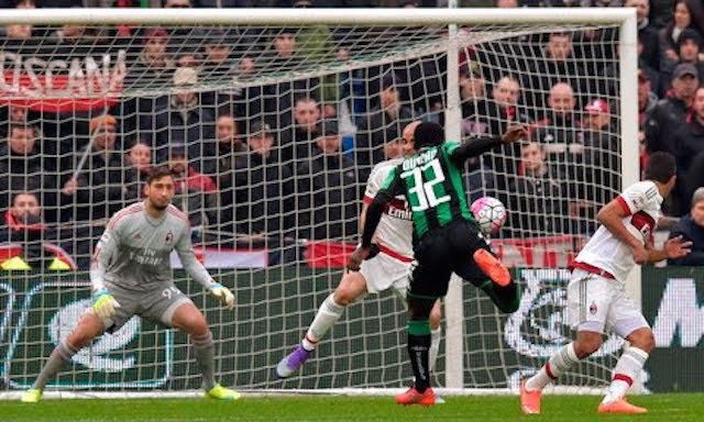 Alfred Duncan, US Sassuolo, paradny gol, vs. AC Milano, Serie A, Mar2016