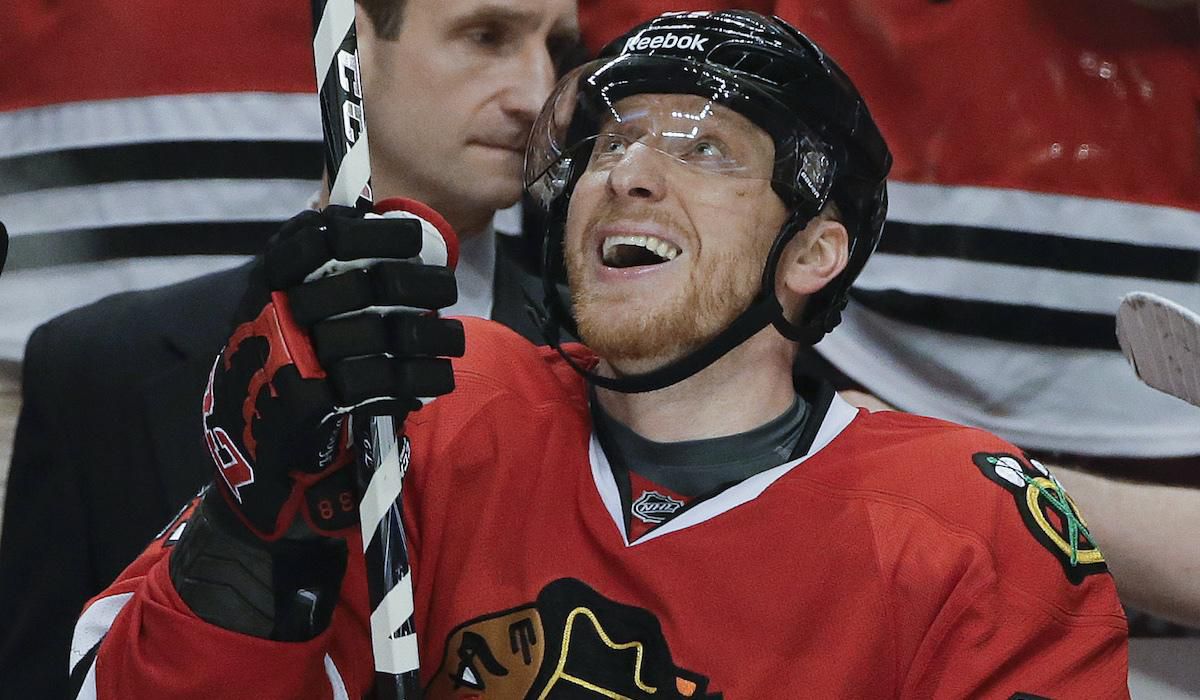 Marian Hossa, Chicago Blackhawks, radost, gol, jul13