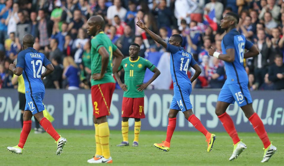 Francuzsko, Kamerun, Blaise Matuidi, radost, gol, maj16